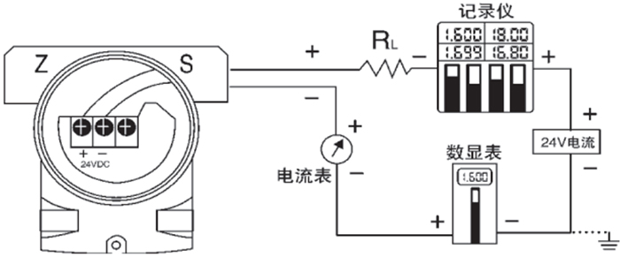 高溫型液位變送器接線圖