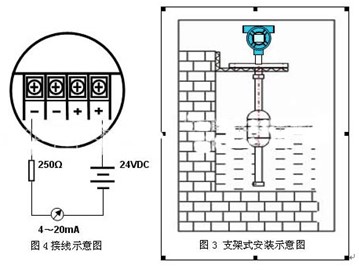 磁翻柱浮球液位計(jì)接線圖